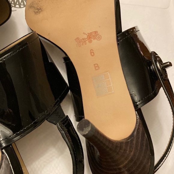 COACH. SIZE 6.  D’ORSAY SLINGBACK STRAPPY HEELS WITH CUTE BUCKLE ON SIDE. EUC - Picture 7 of 10